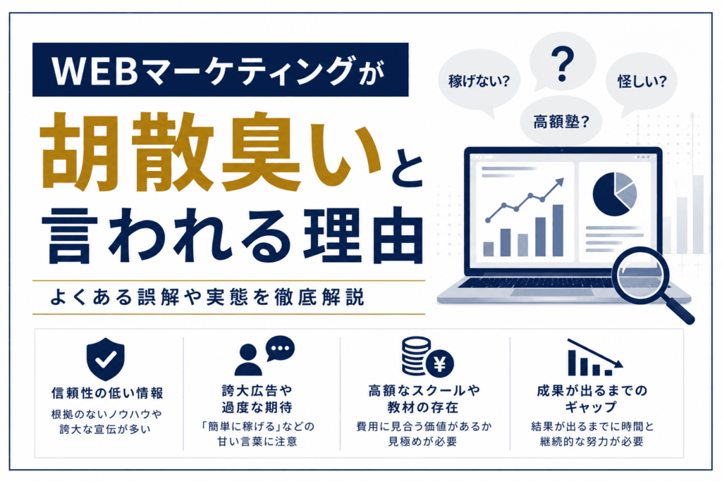 WEBマーケティング胡散臭い